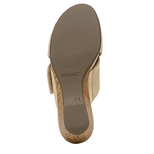 Vionic Leticia Women's Wedge Comfort Sandal Semolina - 6 Medium4