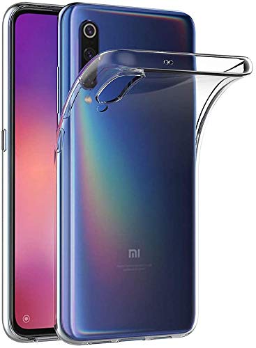 Captor Cover Trasparente per Xiaomi Mi 9 Lite, Custodia TPU in Silicone Flessibile Morbida e Sottile, Protezione Full Body con Bordo Rialzato per Schermo e Fotocamera
