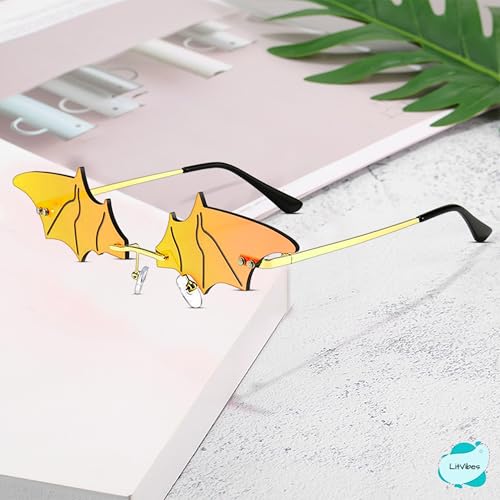 Image of Batman Irregular Shape Non-Polarized Sunglasses Shades Frameless Glasses Eyegear Smartwear Goggles Unique Fashionable Men Women Eyewear For Party Uv 400 Protection For Eyes - Parent
