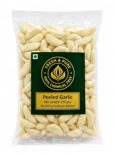 Garlic Peeled Fresh & Pure 125g, Natural Premium, Chemical Free.