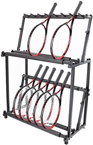 Rangement raquettes tennis et badminton pour salle de sport à domicile et garage