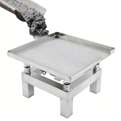 Plaque Vibrante Compacteur Table Vibranto En Béton Banc D'Essai Vibration Plateforme De Vibrations Vibranta Acier Inoxydable 50 × 50cm
