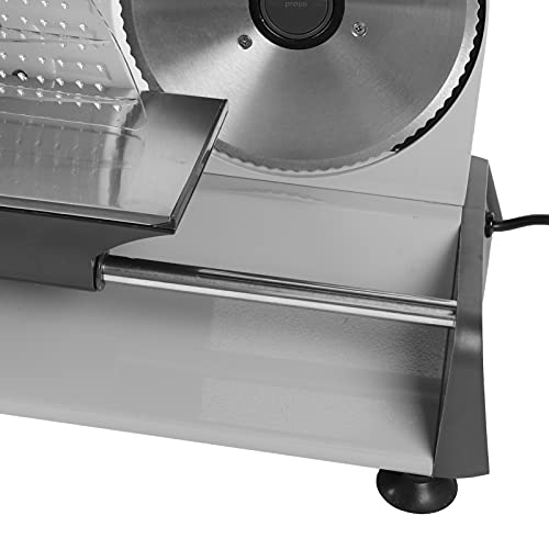 Brotschneidemaschine Elektrisch, Elektrischer Allesschneider mit Edelstahlmesser 0-15mm Einstellbare Dicke… – Bild 7