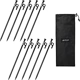 VASTLAND(ヴァストランド) ペグ テント テントペグ 10本セット 30cm スチール製 ケース付き