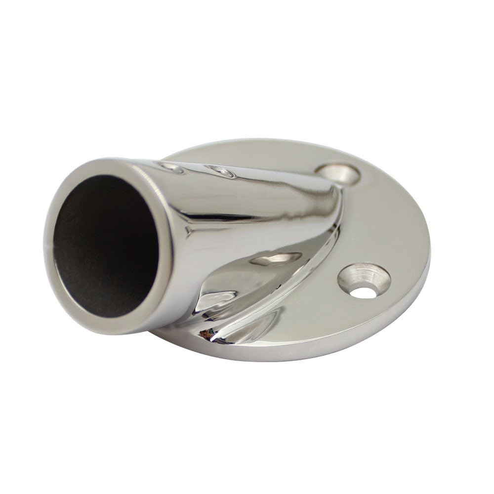 2PCS Yacht Barca Marine 30 Gradi in Acciaio Inox 316 Rotonda Guida di Base 22 Millimetri 25 Millimetri Tubo Rail Corrimano Raccordi connettori
