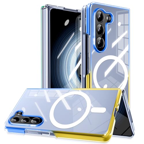 YDIHIHO �ƌ݊����̂��� Galaxy Z Fold6 �p�̃P�[�X �N���A Magnetic �Ή� ���^ �O���f�[�V�����F �y�� tpu+PC �ϏՌ� �X�}�z�P�[�X ���� �}�O�l�b�g���� ���C�����X�[�d ������� ���ϖh�~�h�o��̌^ �l�C �܂��� 