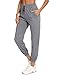 Irevial Pantalon de Sport Femme Long avec Poches Pantalon de Survêtement Idéal pour Sport Yoga et Fitness Jogging Grande Taille