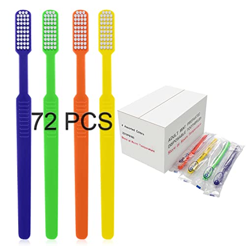 Brosses à dents jetables pré-collées avec dentifrice intégré emballées individuellement