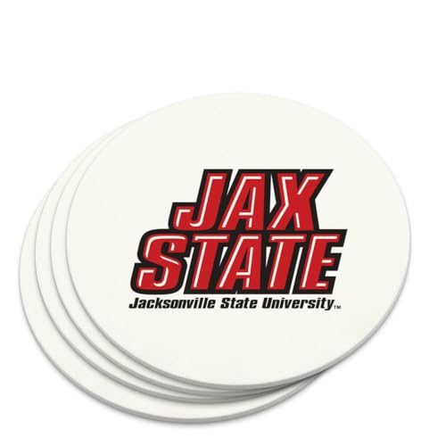 Graphics & More Jacksonville State University Primary Logo Novelty Coaster Set
