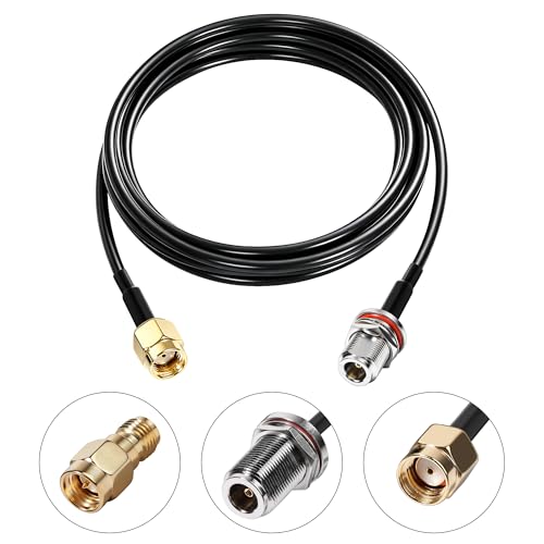 Image of Waterproof 5.8dBi Meshtastic Lora 915MHz Fiberglass Antenna with 20Ft Extension Cable for Heltec V3 V4 Meshtastic LORA32 RAK Module Board & Sensecap Solar Node, Slinkdsco