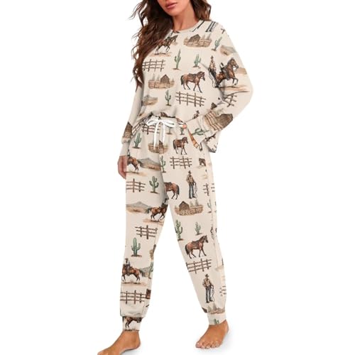 Long Sleeve Pajama Sets for Women 2 Piece Womens Pajamas Ladies Pjs Sets Loungewear Set2