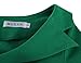 MUXXN Women's Fashion Square Neck 3/4 Sleeve Stretch Fit Vintage Wedding Midi Dress (Green XL)