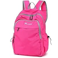 Geboldil Men's and women's lightweight foldable hiking travel backpack waterproof camping backpack fuchsia