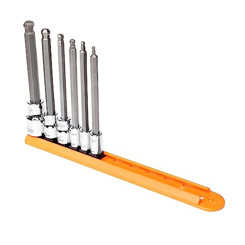 Mayhew Tools 16036 Metric Ball Hex Insert Socket Bit Set, Chrome, 6-Piece Medium-Length by Mayhew - Image 2
