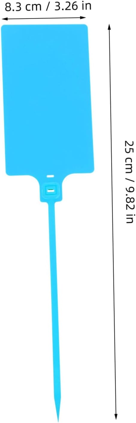 TIDTALEO 100pcs Blue Plastic Shipping Tags with 5.8x100mm Cable for Labeling Packages and Luggage in Industrial Packaging and Shipping Supplies