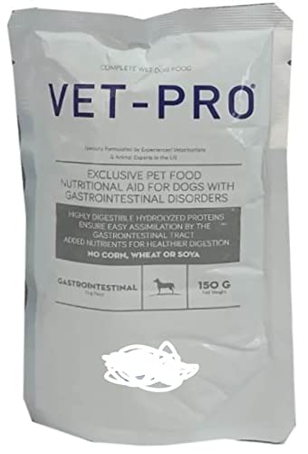 Vet Pro Gastrointestinal Wet Food for Sensitive Stomach and Gastroentritis Dog Patient 150gms X 15 Packets