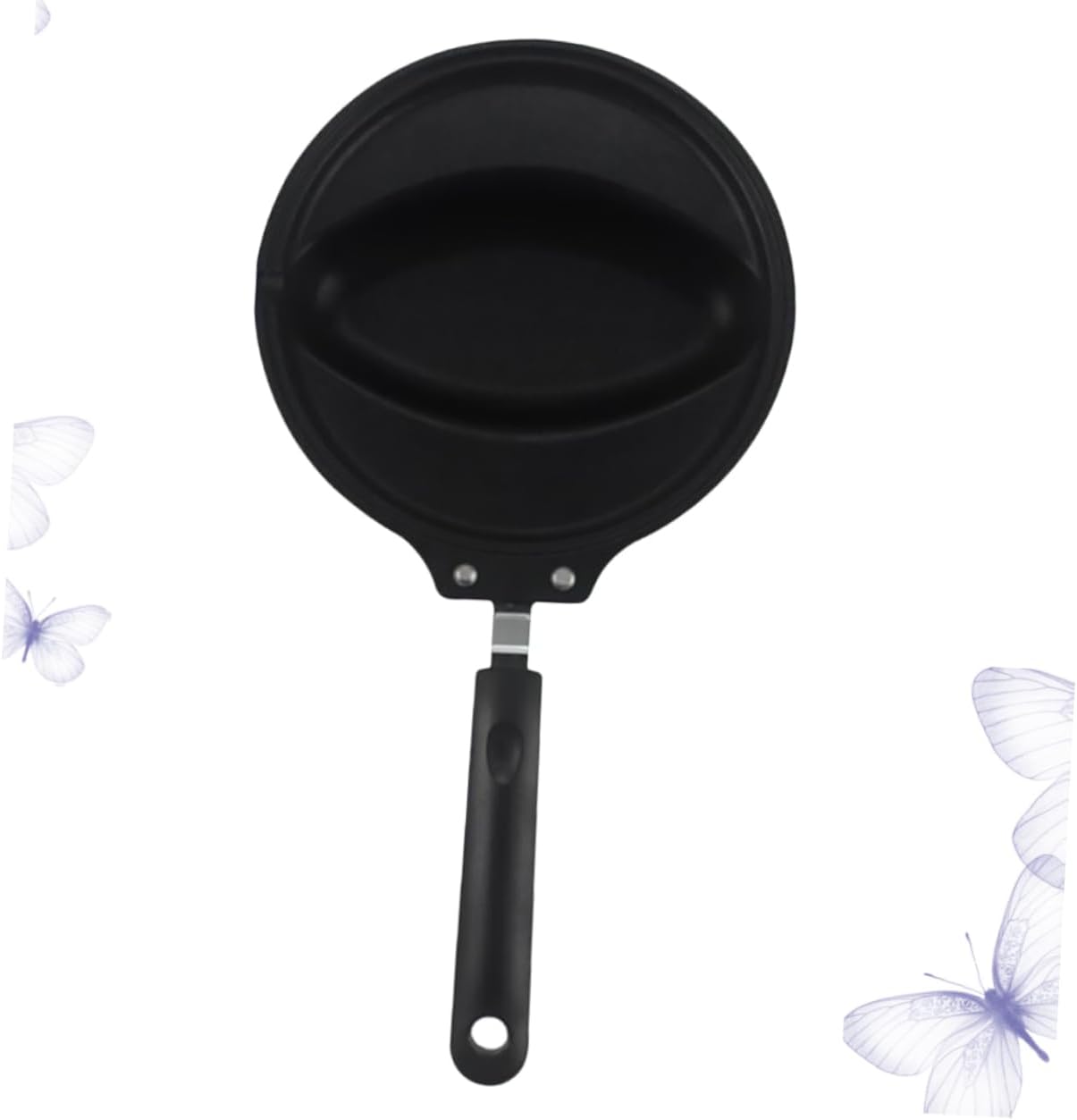 Non Stick Omelette Egg Frying Pan with Mold for Omelet Rice Cookware for Home Use Black