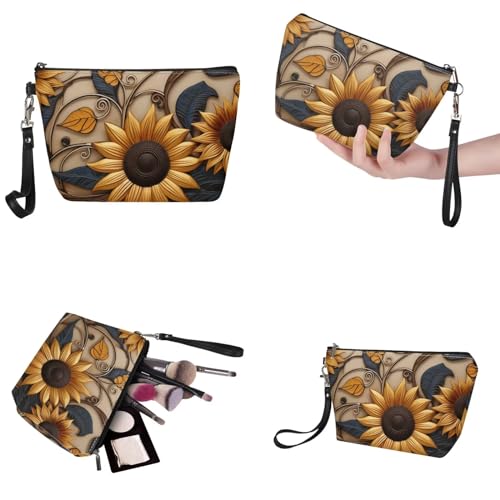Image of 2PCS Tote Bag for Women Top Handle Purse with Wallet, Hobo Bag Tote Shoulder Bag with PU Cosmetic Bag