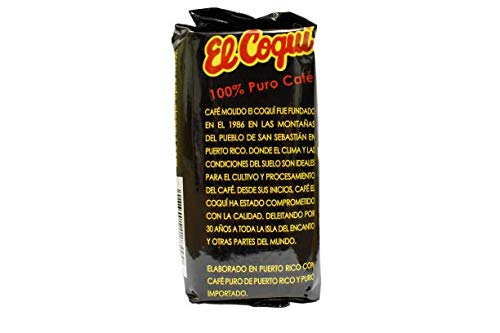 Puerto Rican Coffee - Bolsa de 8 onzas El Coqui Puro Cafe miniatura 3