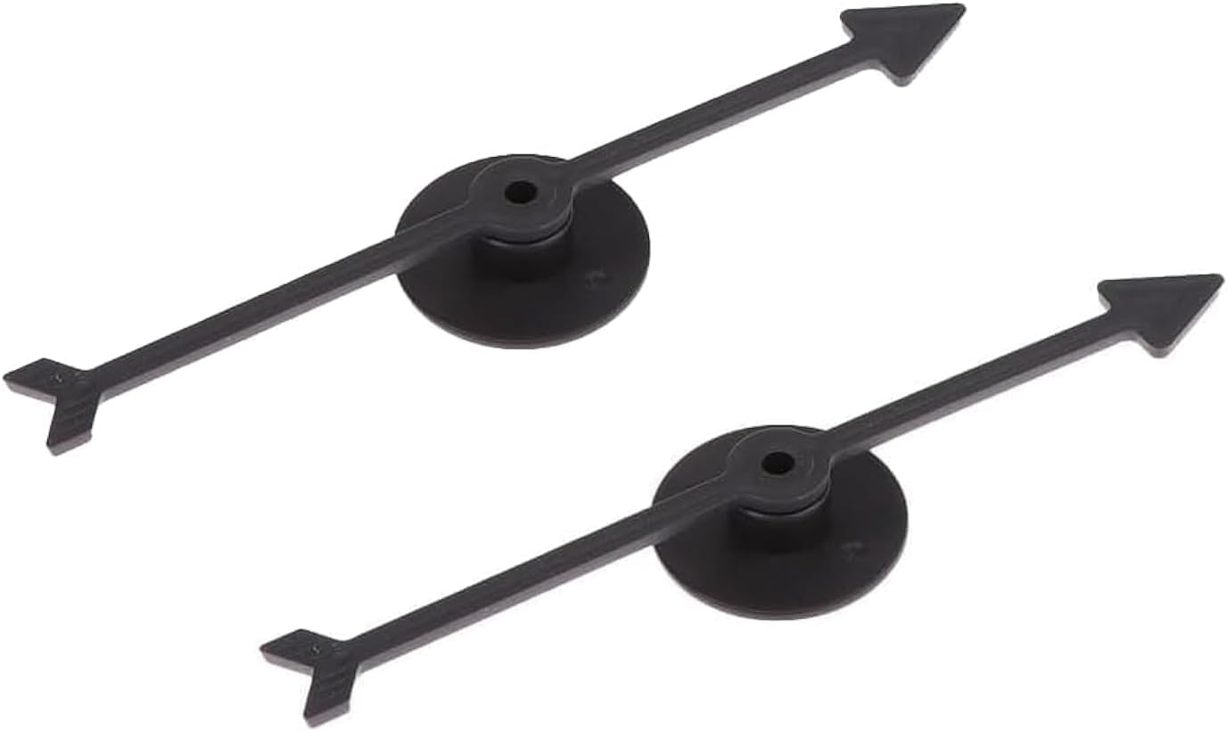 2Pcs Black Spinner Game Engaging Board Arrow Set, Plastic Board Games Craft Accessories, Home and School Party Spinners