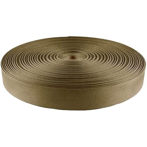 Strapworks Military Spec Flat Nylon Webbing – MilSpec 17337 Strap for Slings, Backpack Straps, Tactical Projects,1 Inch x 10 Yards, Tan Cover