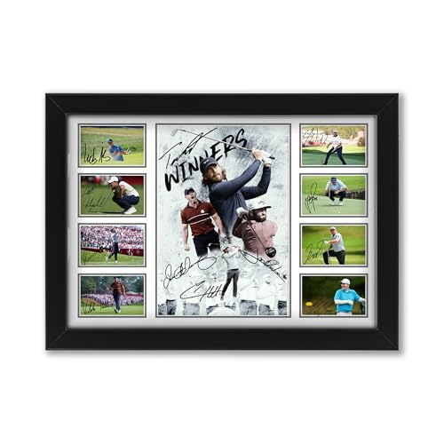 Team Europe 2025 Ryder Cup Winners Signed Poster Print | Limited Edition Autograph Gift feat. McIlroy & Fleetwood | Collectible Golf Memorabilia Wall Art (Framed A4 (30x21cm))