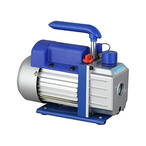 220v 2.5 CFM Vakuumpumpe,1-Stufig Unterdruckpumpe 5Pa, 1400rpm Kompressor Vacuum Pumpe, Klimaanlagen Cover