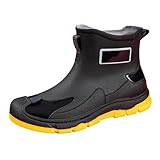 IWIHMIV Men's Short Rain Boots Lightweight Non Slip...
