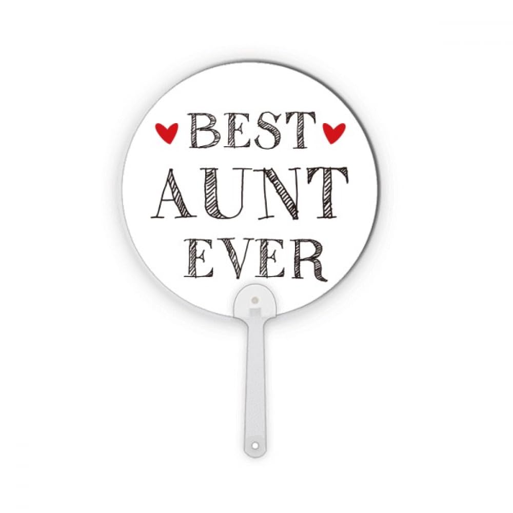 Éventail rond en plastique No/no Best aunt ever cadeau idéal pour fête des tantes