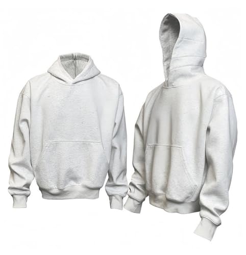 crazynekos Hoodies for Men Cowl Neck Sweatshirts Casual Long Sleeve Pullover Fall Winter Warm Loose Fit Solid Tops2