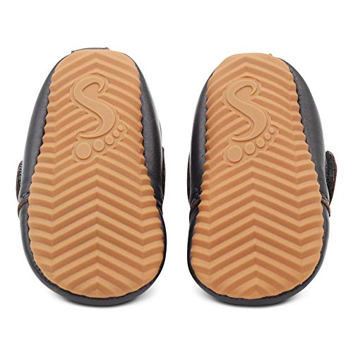 Dotty Fish Brown Classic 'Oliver' jongens Eerste loopschoen - Image 5