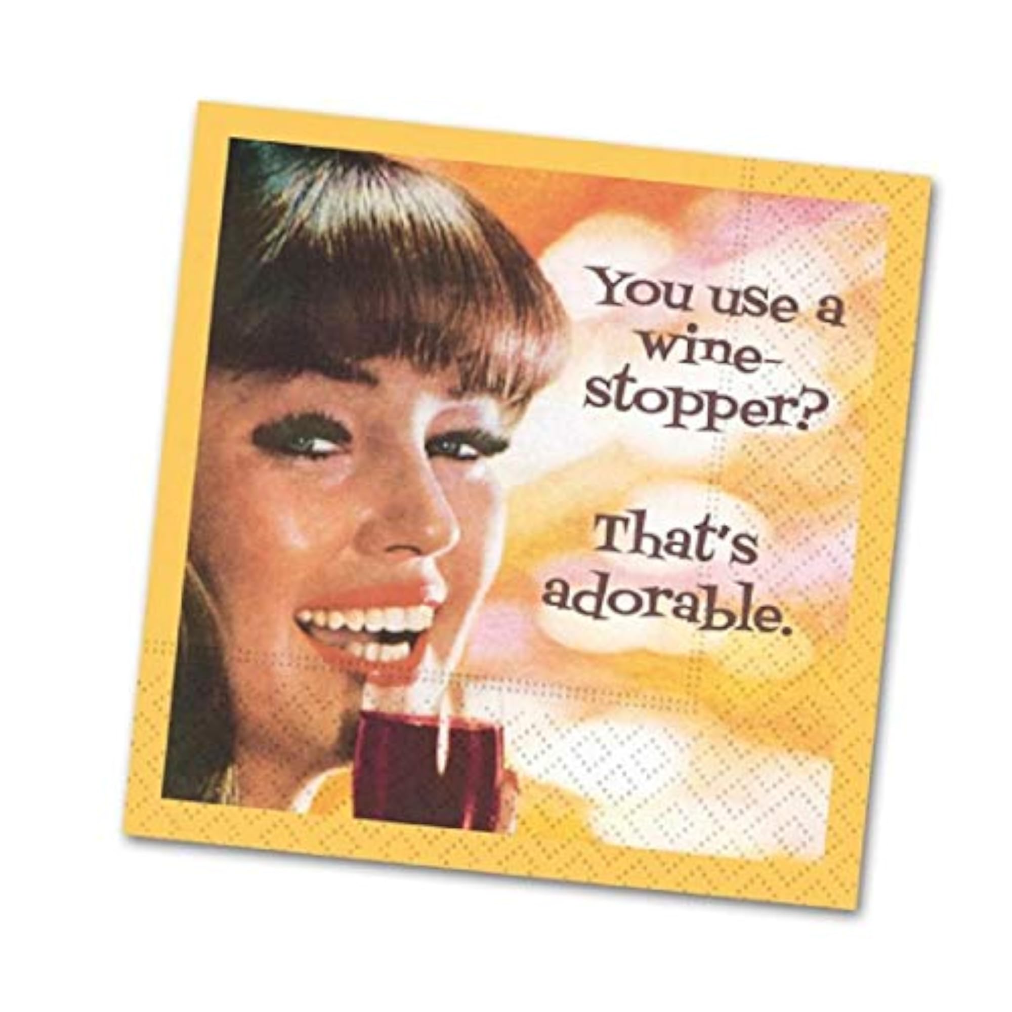 Wine Stopper Cocktail Napkins