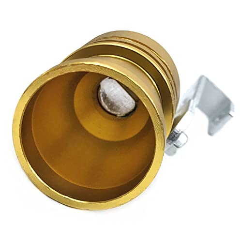 Devmo 2Pcs Xl Size Aluminum Alloy Universal Turbo Sound Exhaust Muffler Pipe Whistle Car Roar Maker (Xl-Gold) #TOP4