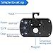 2 Pack Refrigerator Fridge Thermometer Digital Freezer Room Thermometer Waterproof Large LCD Display Max/Min Record Function-Black