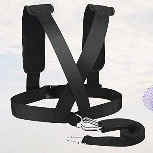 3 Pecas Arnês De Trenó Acima Trenó Puxando Cinta Treinador De Resistência Dinâmica Cinto De Treiname