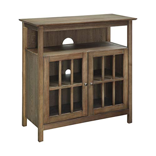 Convenience Concepts 8066070DFTW Big Sur TV Stand Highboy, Driftwood