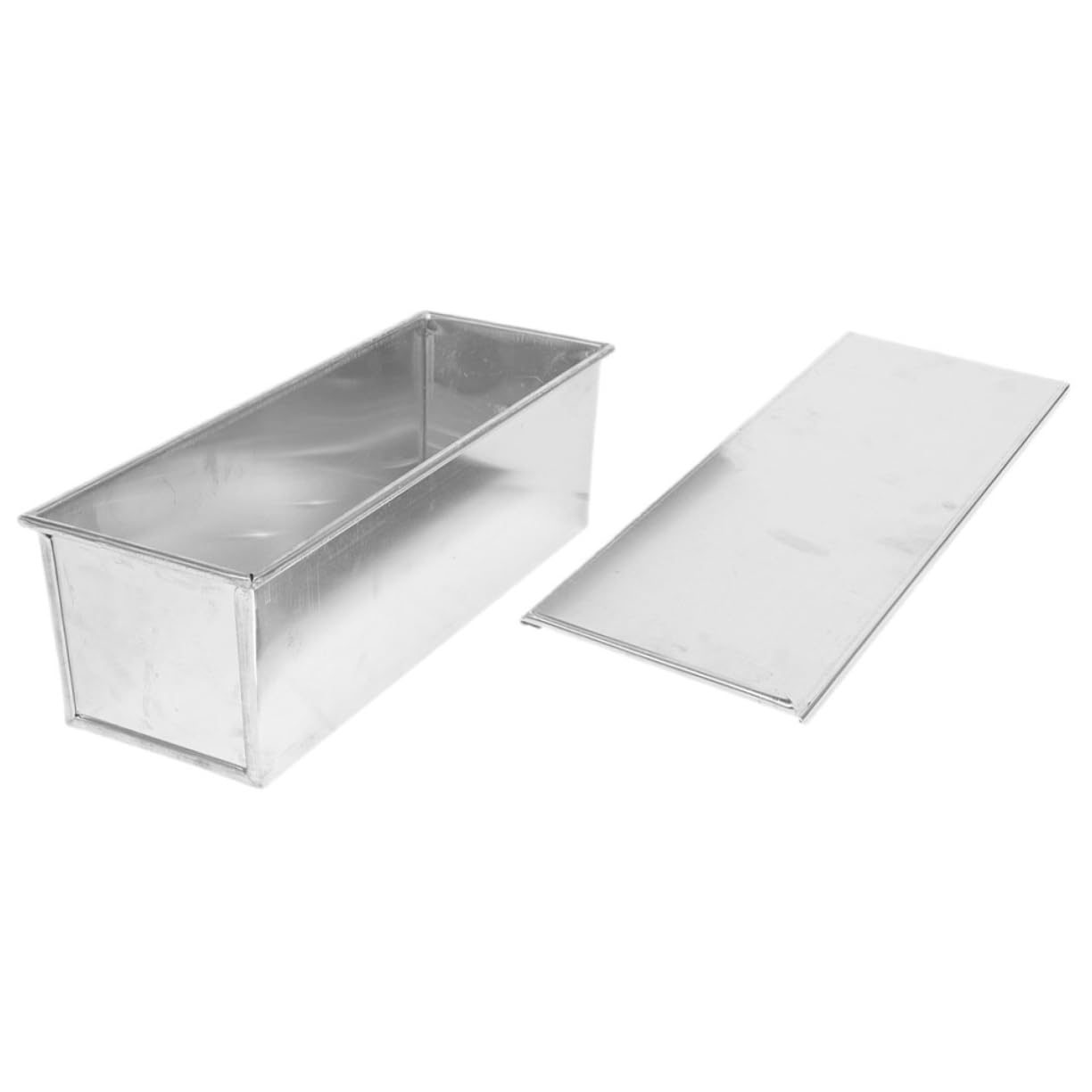 PRETYZOOM 4piezas Bandeja Para Hornear Pan Rectangular Tapa Molde Antiadherente Para Hacer Pan Para Bizcochos Cocina y