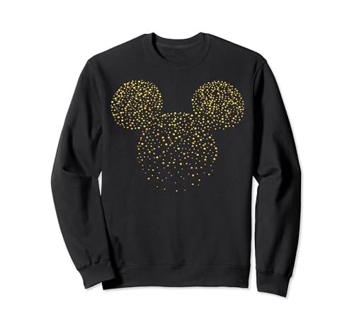 Sweatshirt Disney Mickey Mouse avec motif pailleté scintillant et finitions côtelées durables
