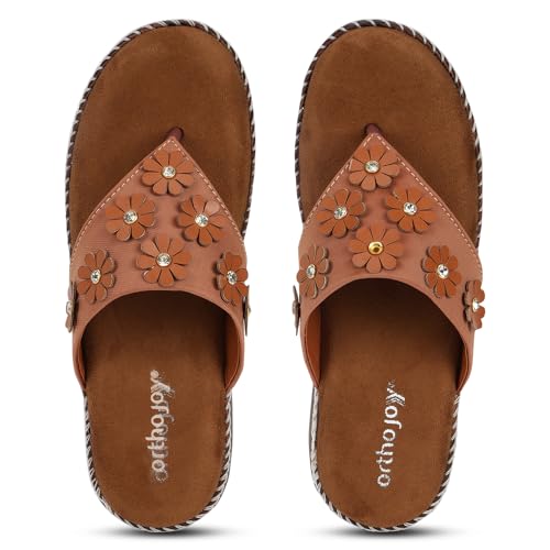 Image of ORTHO JOY doctor Fancy Footwear for women || Orthopedic Women's Fancy Slipper /Sandal For Women