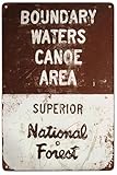 Custom Kraze Boundary Waters Canoe Area Reproduction Metal Sign 8 x 12