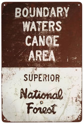 Custom Kraze Boundary Waters Canoe Area Reproduction Metal Sign 8 x 12