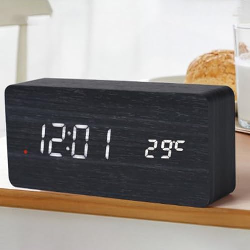 Reloj de sobremesa estable con pantalla LED para evitar descuidos horarios 4