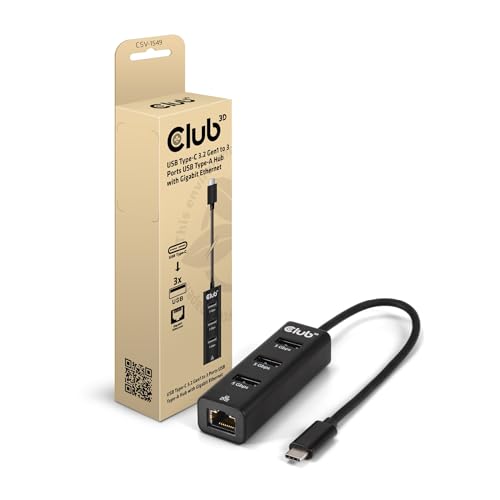 Hub USB C Ethernet Club3D CSV-1549 pour résoudre le manque de ports