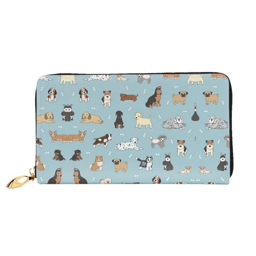Portefeuille pour femmes imprimé chiot, la pochette de voyage idéale pour vos vacances