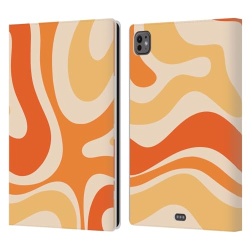 Étui cuir iPad Pro 11 M4 orange tangerine : l'inspiration rétro chic