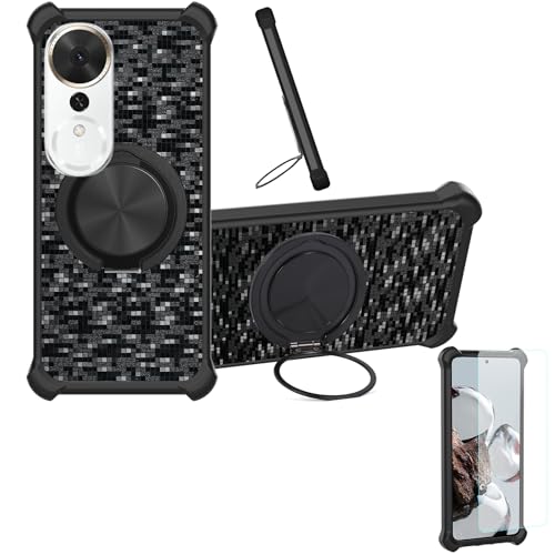 �Ή� Honor Play 70 Plus �P�[�X Phone Case [1�� 9H+�d�x���� �K���X�t�B����][360°��]���X�^���h�A�}�O�l�b�g��]CX-11-HEI