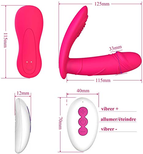 JQ Vibradores Calcinha Estimulador Desgaste De Controle Remoto Ultra-Remoto Clitóris Borboleta Brinq