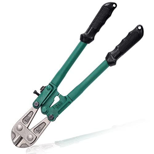 Glarks Coupe-boulons de 355 mm - Pince robuste à ressort avec poignée antidérapante douce pour couper le métal souple, les boulons, les tiges de vis, les rivets et la chaîne