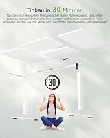 JUMMICO Höhenverstellbarer Schreibtisch 180 x 80 cm, USB-A-Anschluss – Ansicht 8