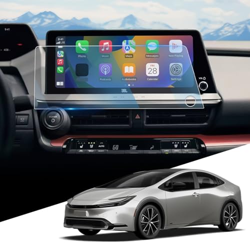 For 2025 Toyota Prius Screen Protector - 2023-2025 Prius (Limited/XLE/XSE Premium/XSE) 12.3 Inch Screen Protector 2023-2025 Prius Accessories Anti Fingerprint& Scratch 9H Hardness Tempered Glass- HD